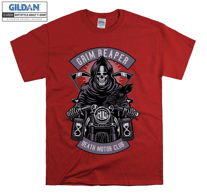 Grim Reaper Death Motor Club Evil figure T-shirt