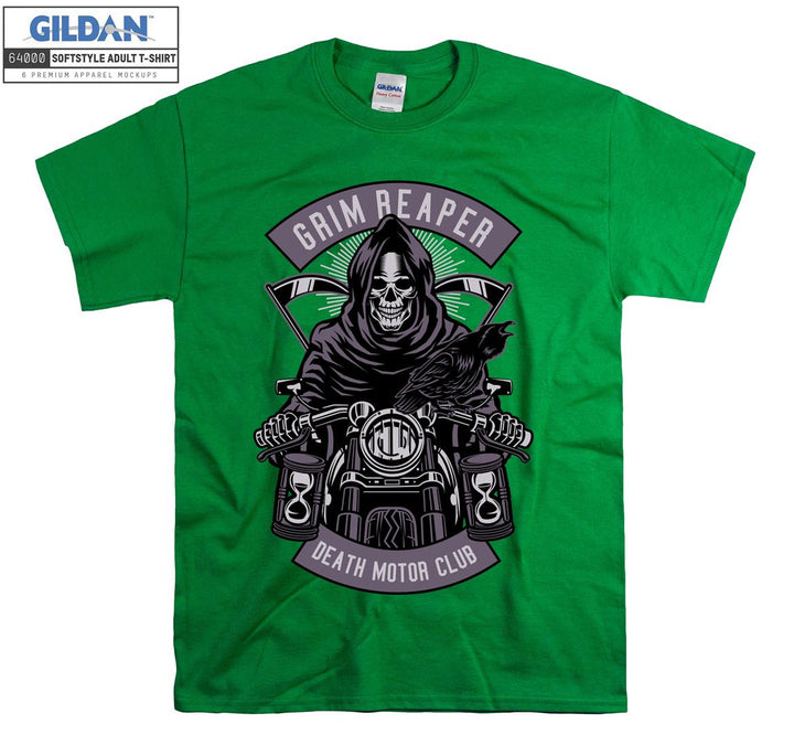 Grim Reaper Death Motor Club Evil figure T-shirt