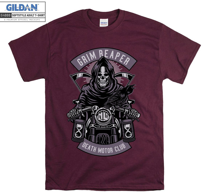 Grim Reaper Death Motor Club Evil figure T-shirt