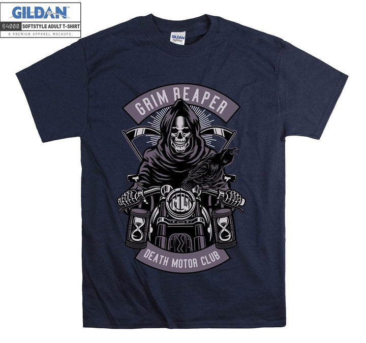 Grim Reaper Death Motor Club Evil figure T-shirt