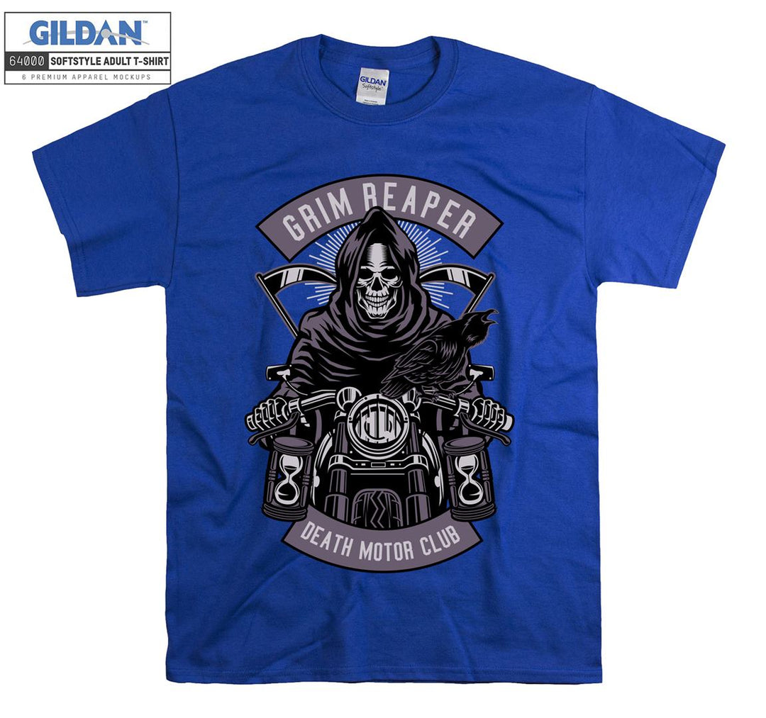 Grim Reaper Death Motor Club Evil figure T-shirt