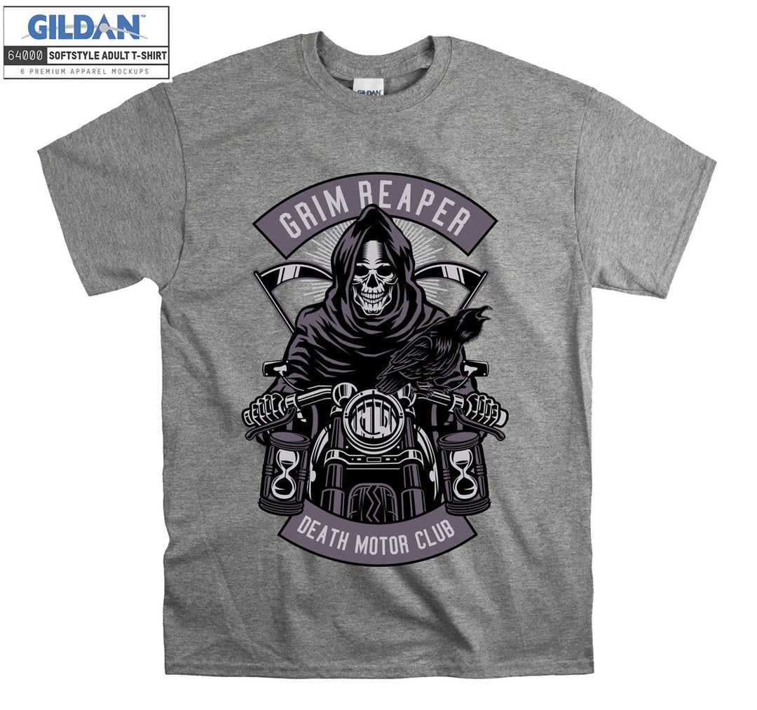 Grim Reaper Death Motor Club Evil figure T-shirt