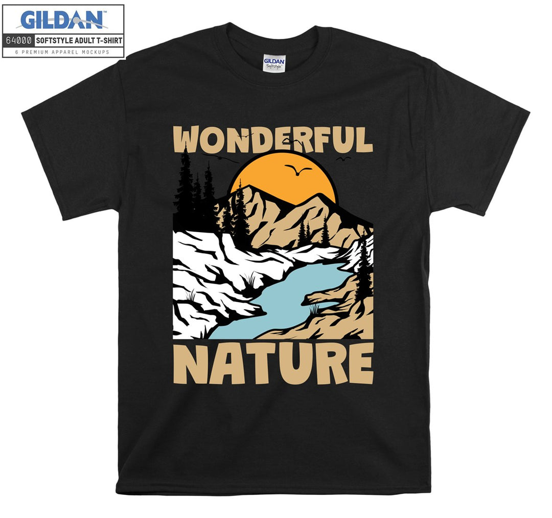 Wonderful Nature Sunset View T-shirt