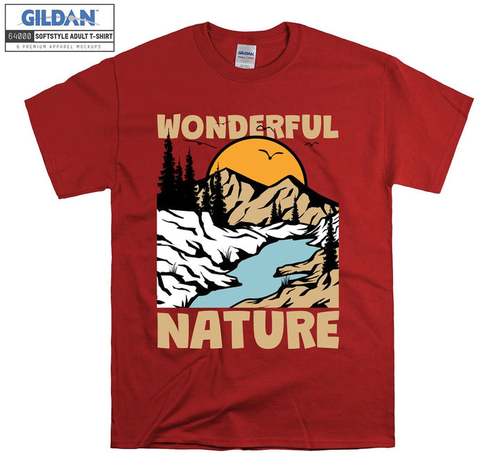 Wonderful Nature Sunset View T-shirt