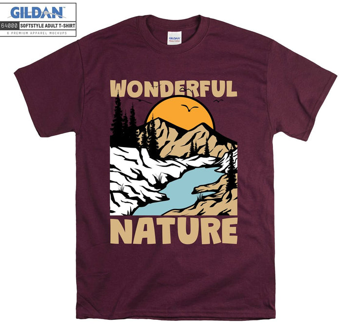 Wonderful Nature Sunset View T-shirt