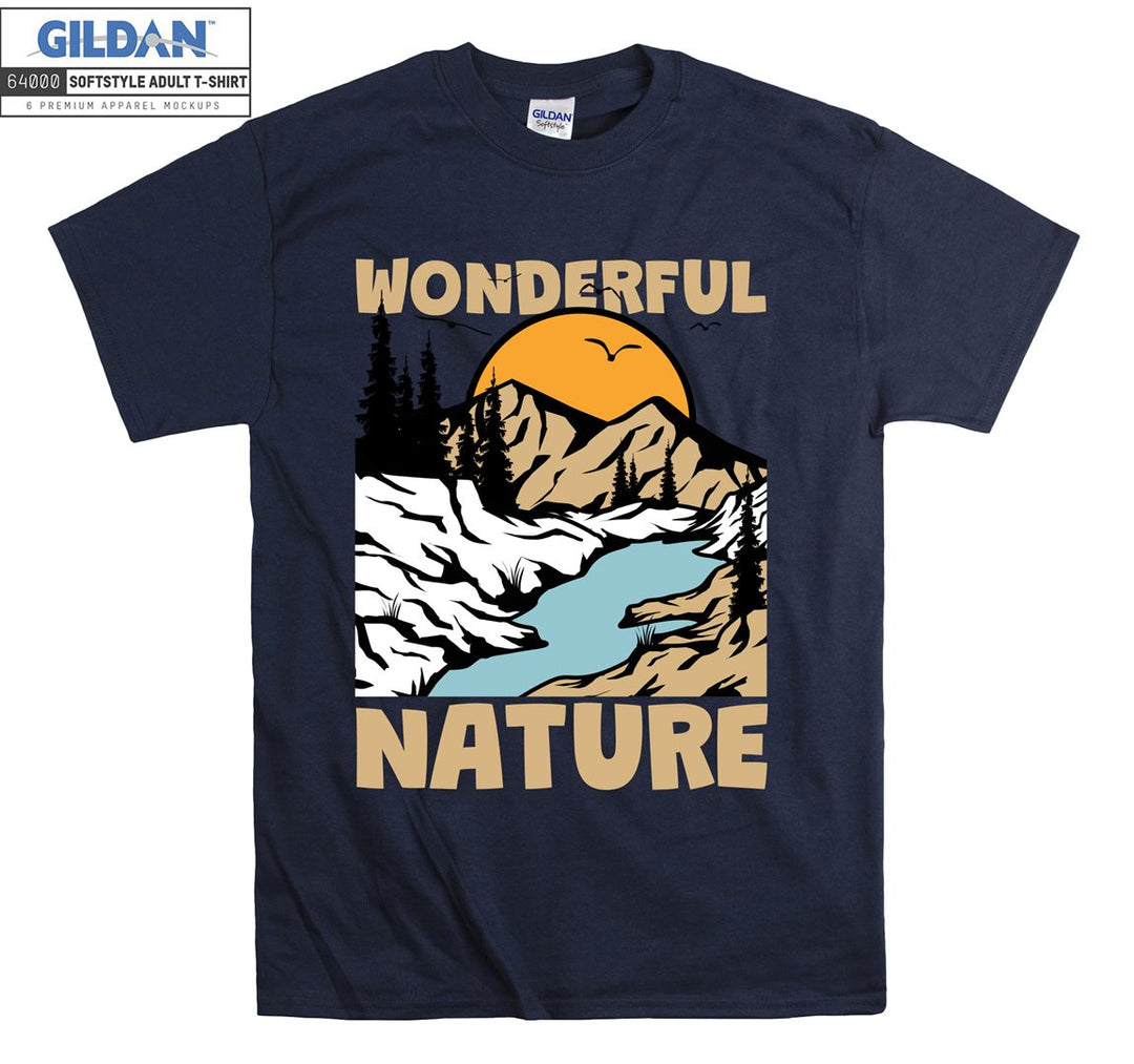 Wonderful Nature Sunset View T-shirt