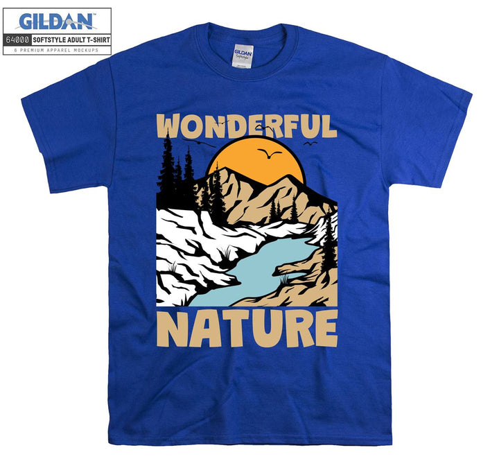 Wonderful Nature Sunset View T-shirt