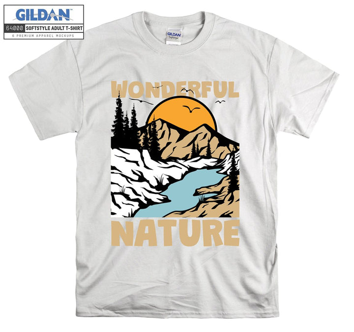 Wonderful Nature Sunset View T-shirt