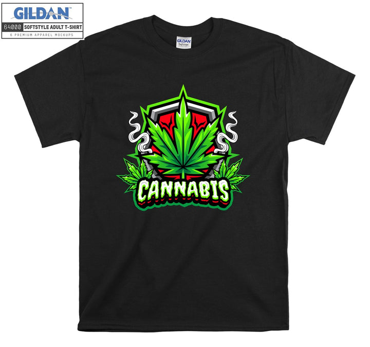 Cannabis funny cartoon figure T-shirt