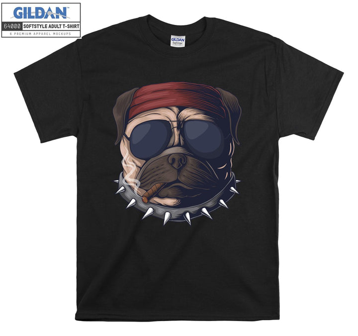 Smoke Pug Figure T-shirt