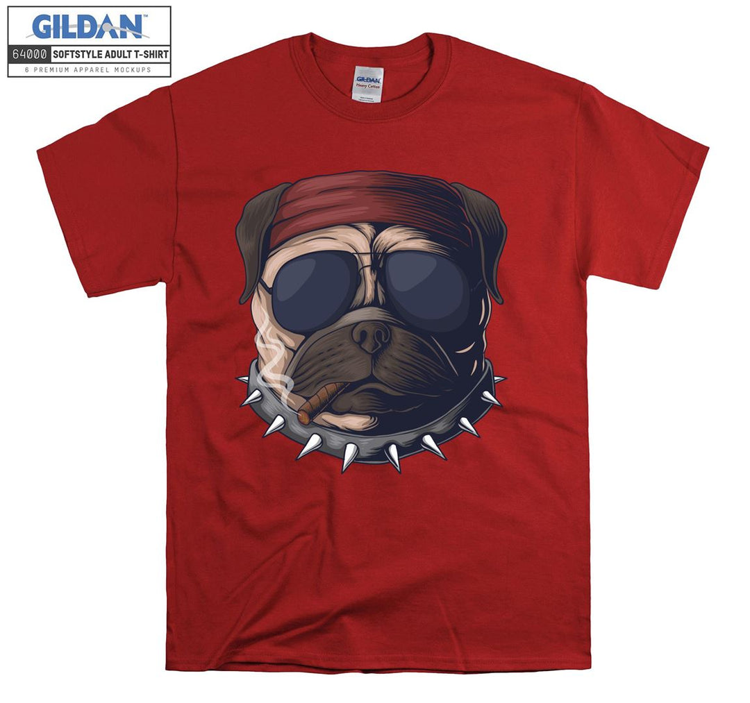 Smoke Pug Figure T-shirt