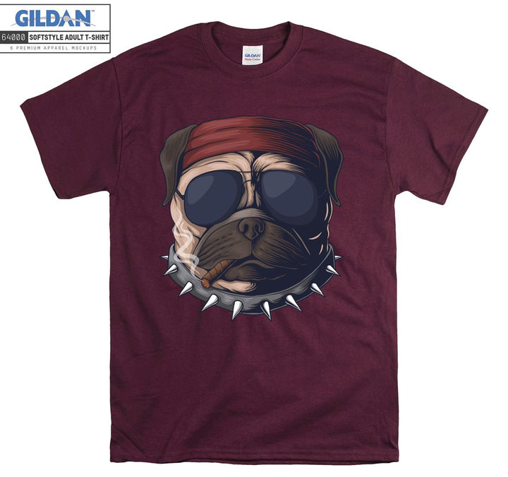 Smoke Pug Figure T-shirt