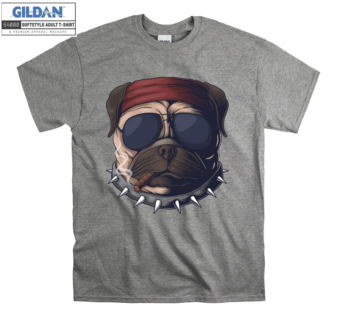 Smoke Pug Figure T-shirt