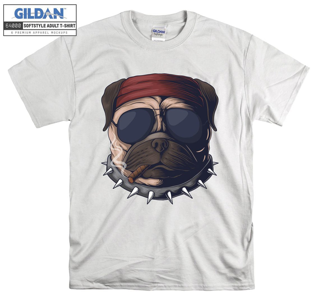 Smoke Pug Figure T-shirt