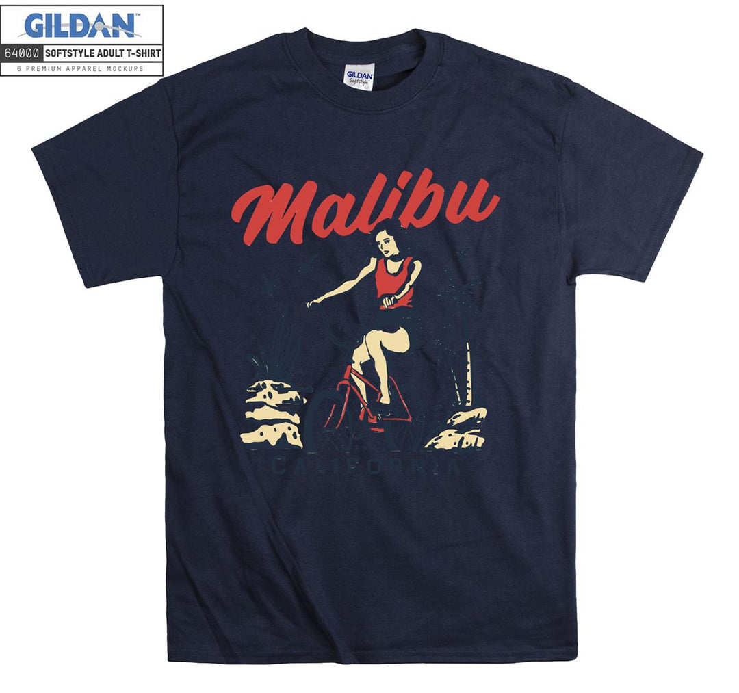 Malibu California Girl Ride A Bike T-shirt