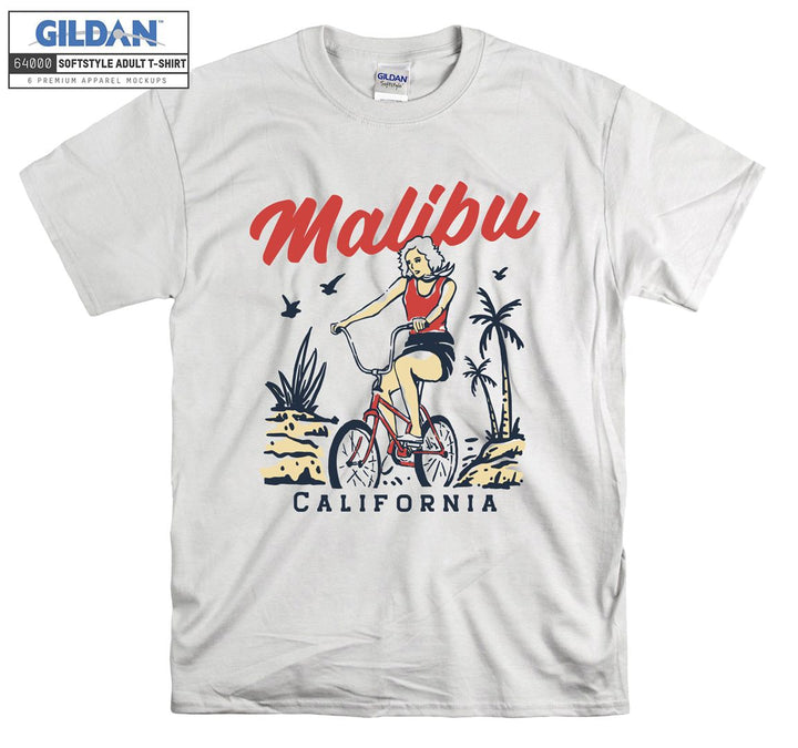 Malibu California Girl Ride A Bike T-shirt