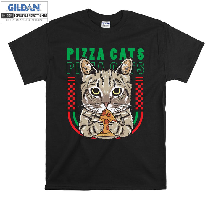 Funny Pizza Cats Figure T-shirt