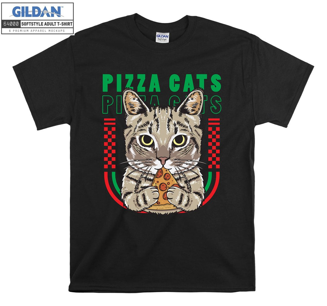 Funny Pizza Cats Figure T-shirt