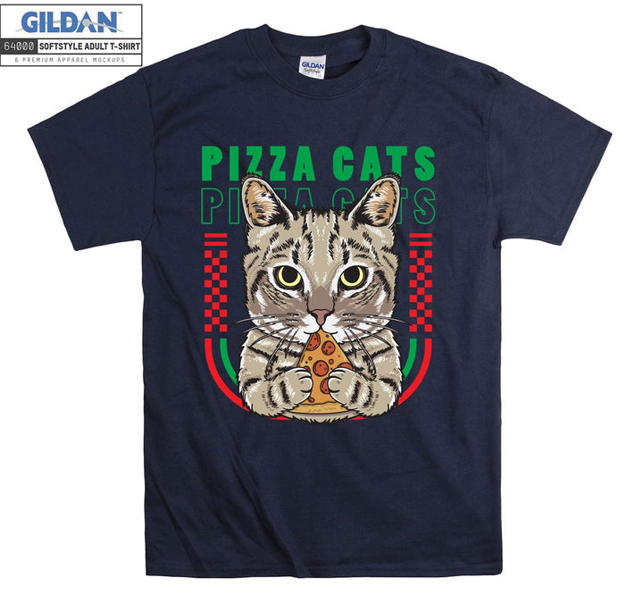 Funny Pizza Cats Figure T-shirt