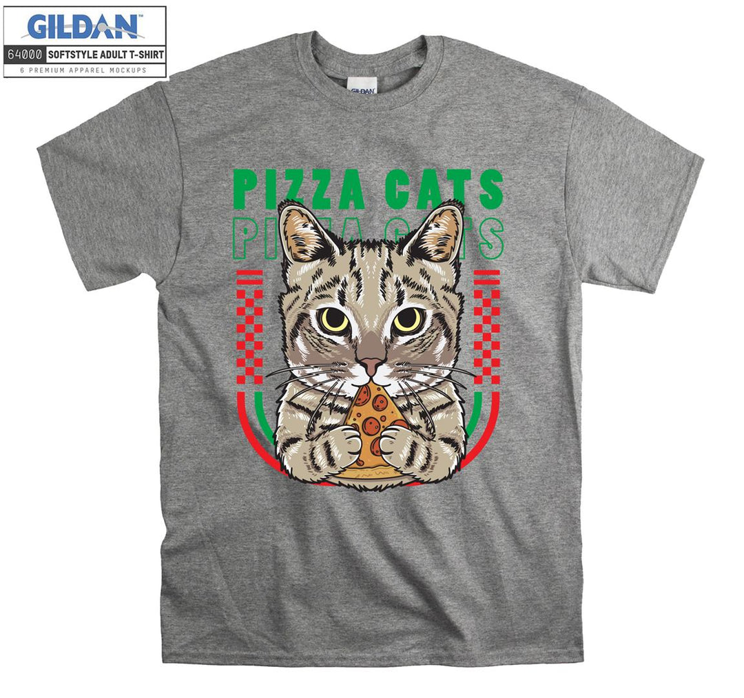 Funny Pizza Cats Figure T-shirt