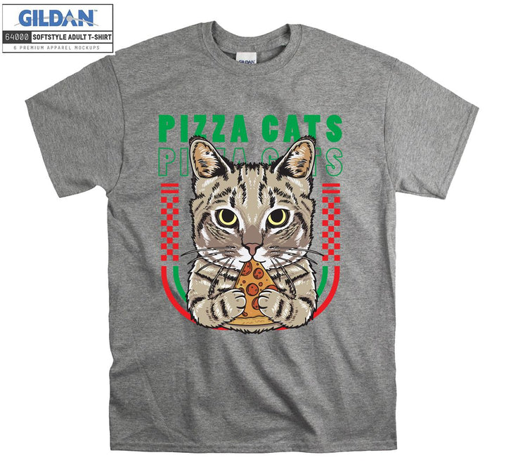 Funny Pizza Cats Figure T-shirt