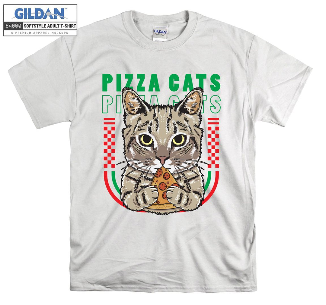 Funny Pizza Cats Figure T-shirt