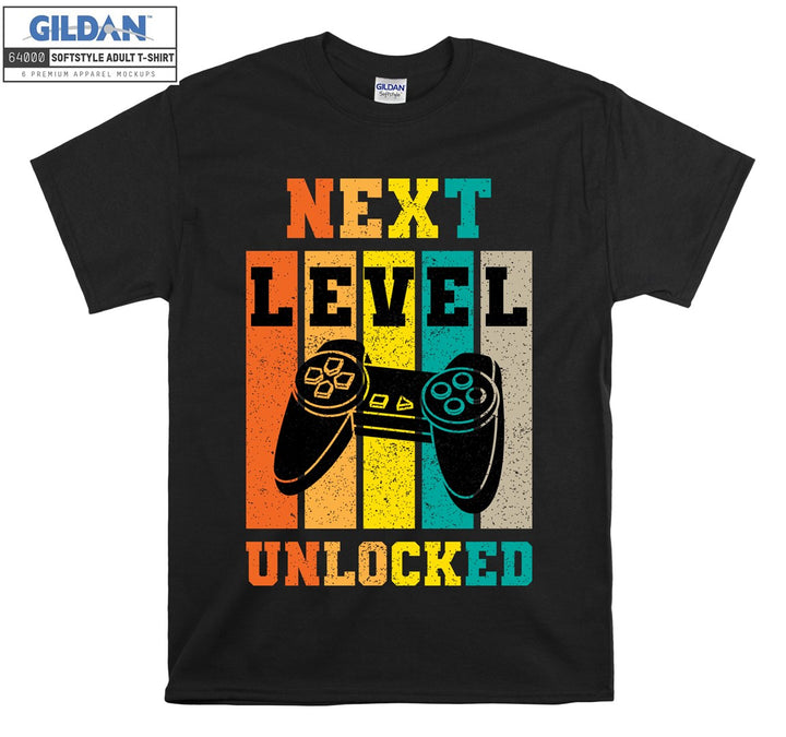 Next level unlocked game figure T-shirt