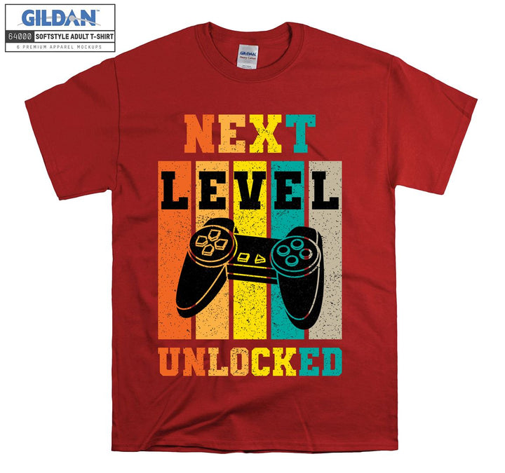 Next level unlocked game figure T-shirt