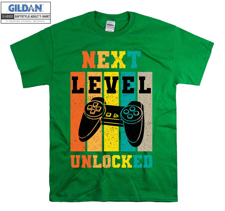 Next level unlocked game figure T-shirt