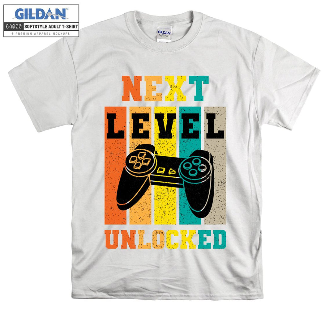 Next level unlocked game figure T-shirt