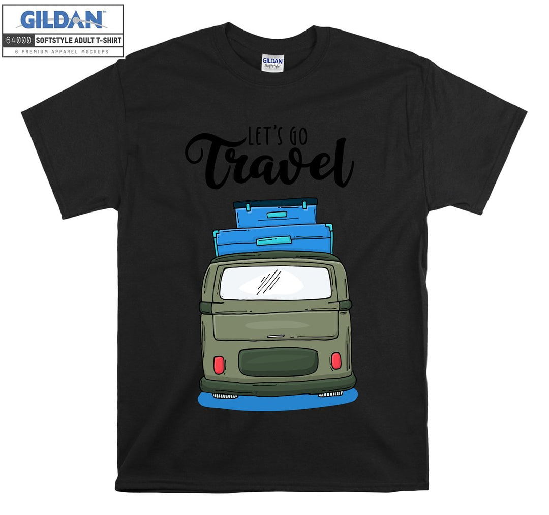 Let's Go Travel Car Figure T-shirt