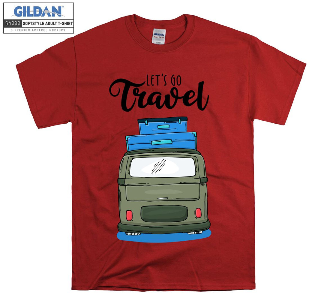 Let's Go Travel Car Figure T-shirt