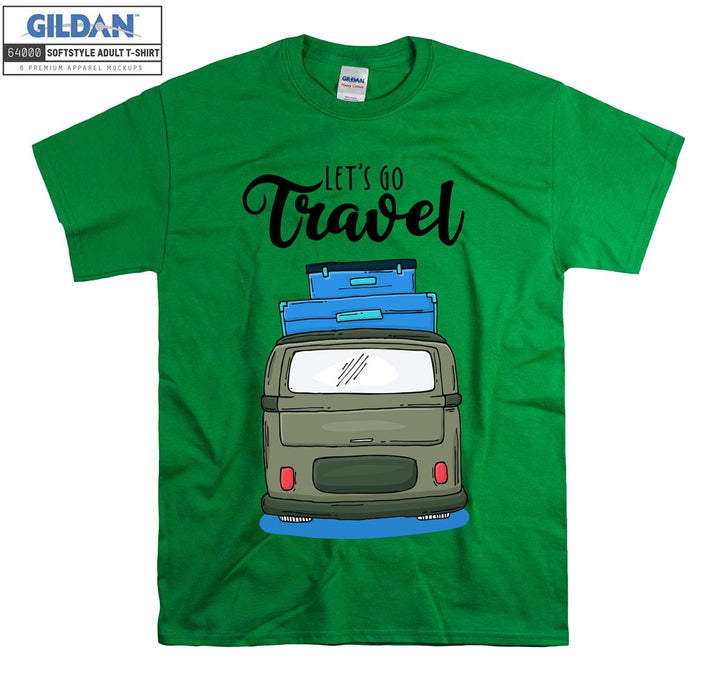 Let's Go Travel Car Figure T-shirt