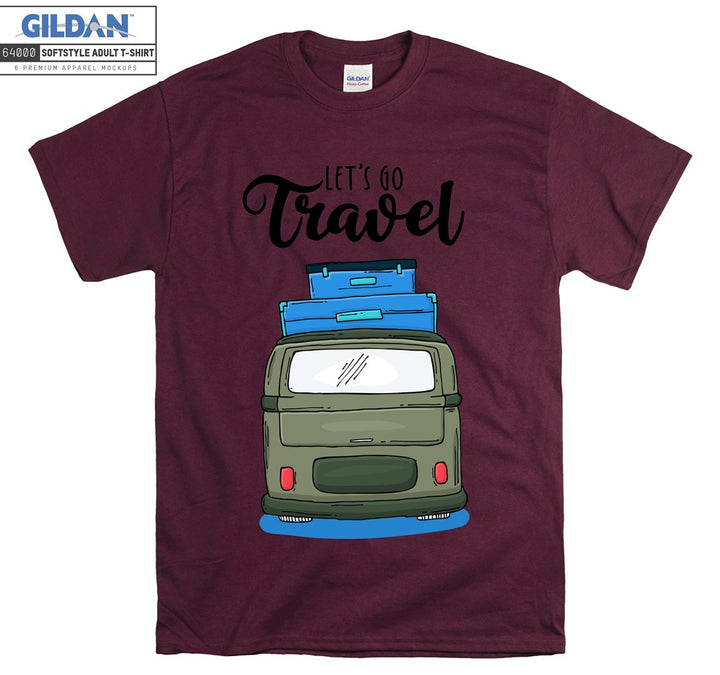 Let's Go Travel Car Figure T-shirt