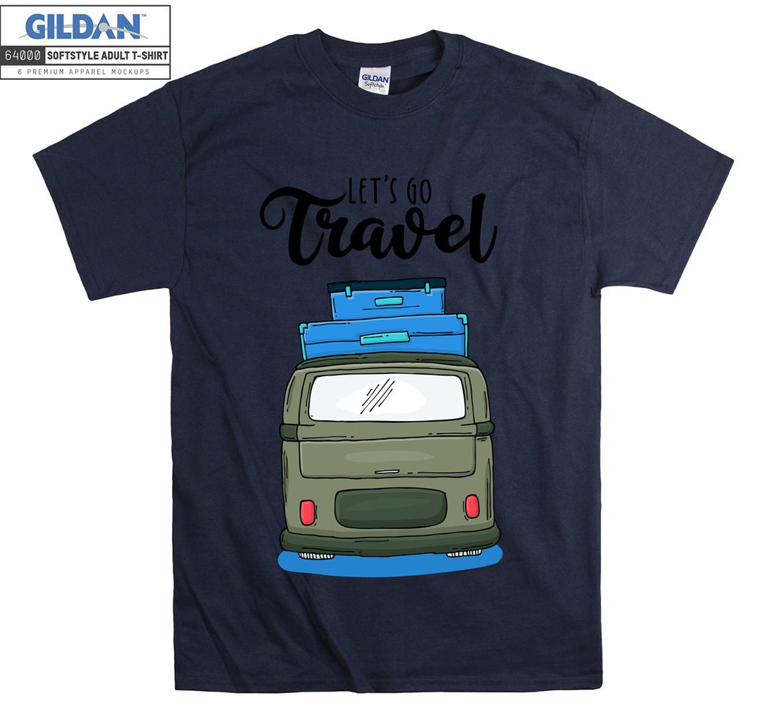 Let's Go Travel Car Figure T-shirt