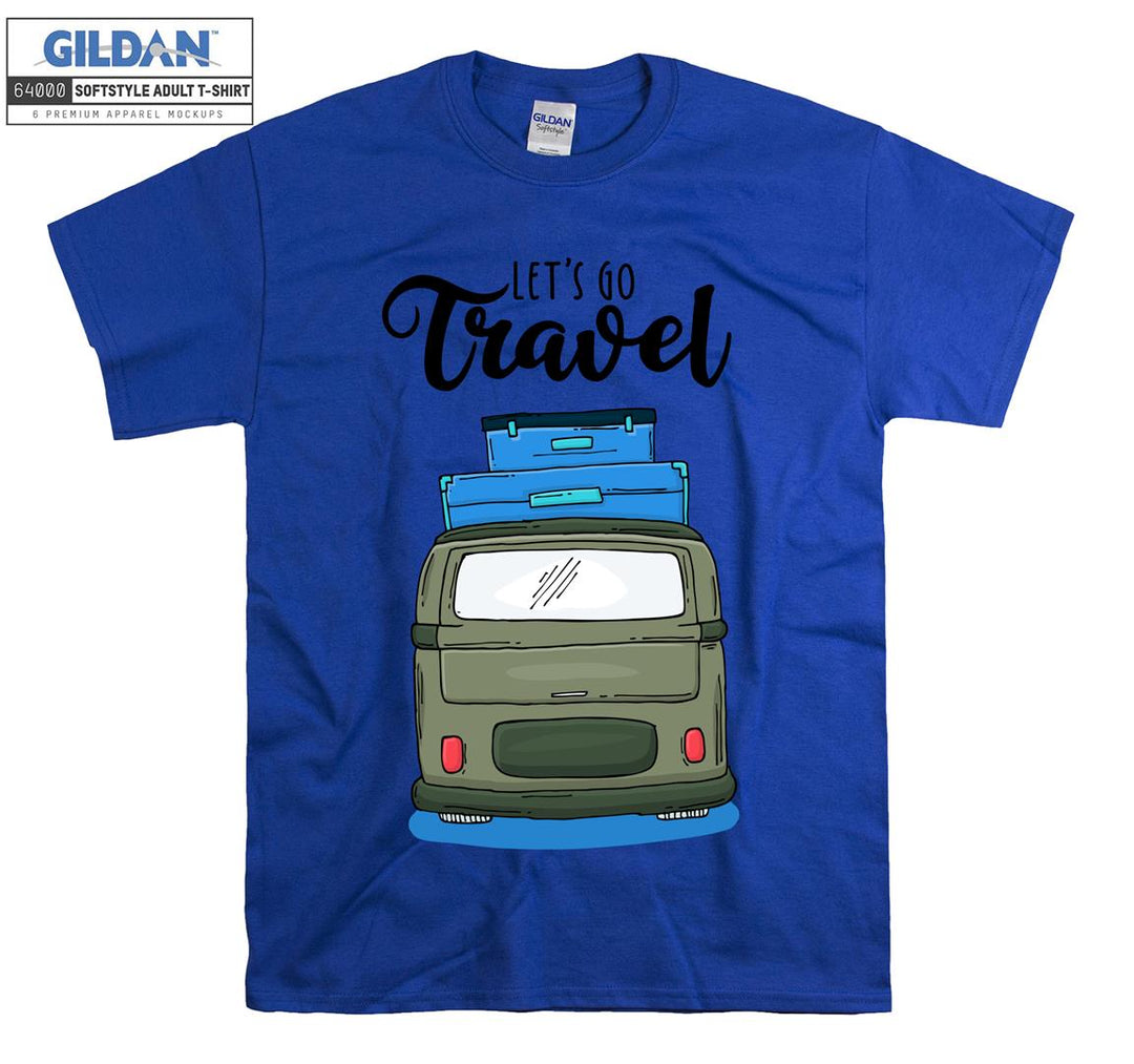 Let's Go Travel Car Figure T-shirt