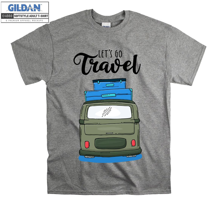 Let's Go Travel Car Figure T-shirt