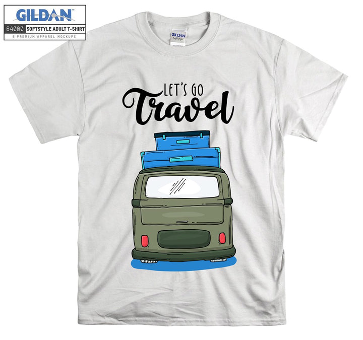 Let's Go Travel Car Figure T-shirt