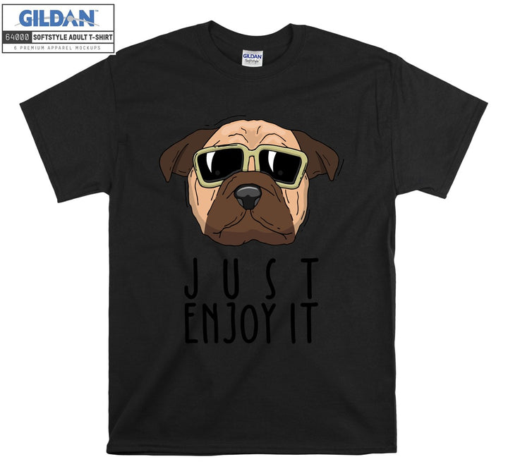 Just Enjoy It Dog Figure T-shirt