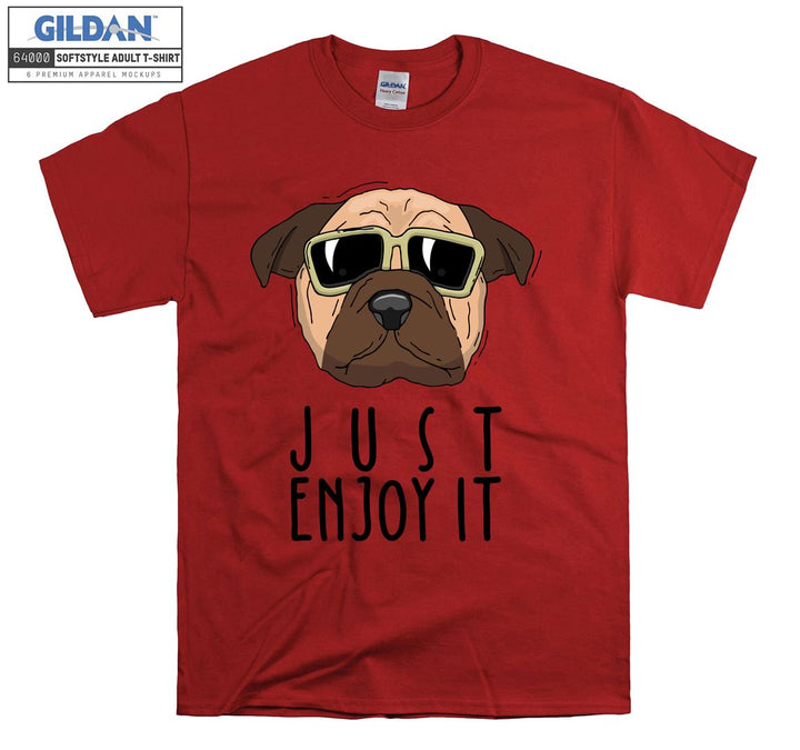 Just Enjoy It Dog Figure T-shirt