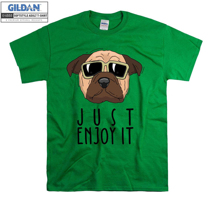 Just Enjoy It Dog Figure T-shirt