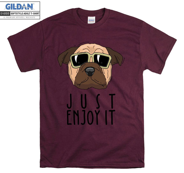 Just Enjoy It Dog Figure T-shirt