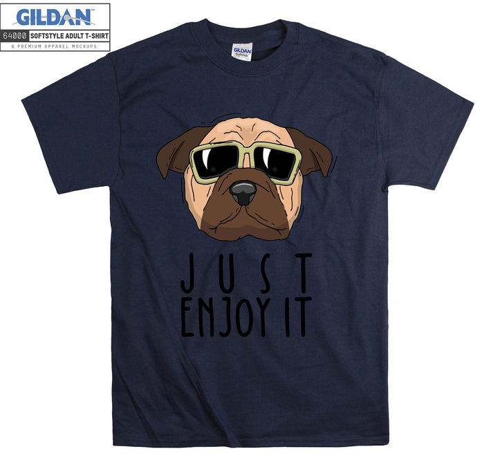 Just Enjoy It Dog Figure T-shirt