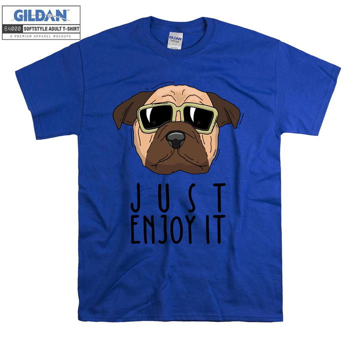 Just Enjoy It Dog Figure T-shirt