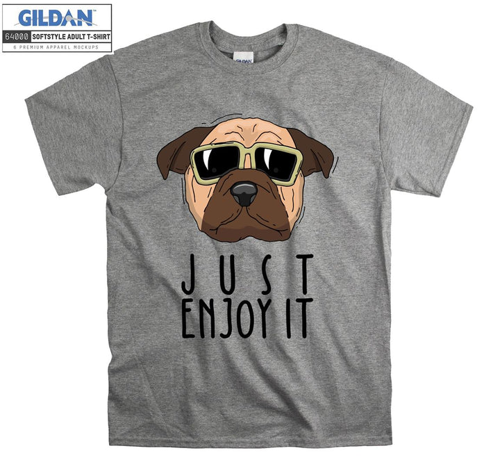 Just Enjoy It Dog Figure T-shirt