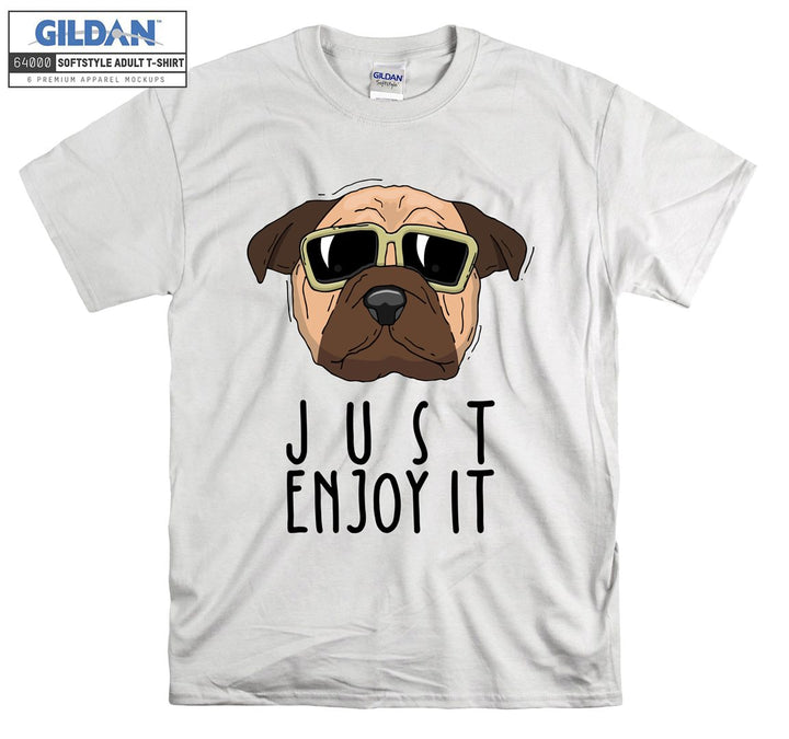 Just Enjoy It Dog Figure T-shirt