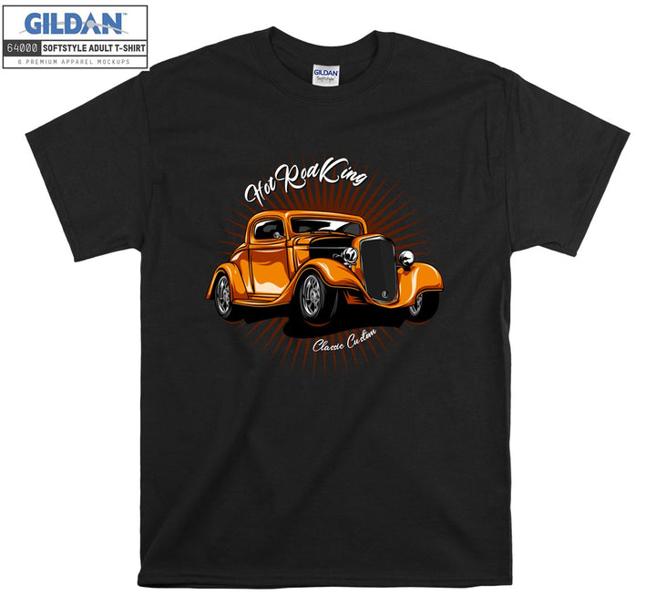 Hot Rod King Classic Car Figure T-shirt