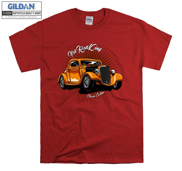 Hot Rod King Classic Car Figure T-shirt