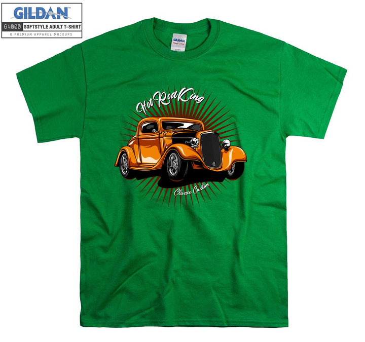 Hot Rod King Classic Car Figure T-shirt