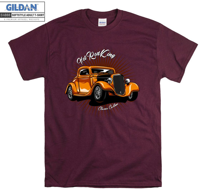 Hot Rod King Classic Car Figure T-shirt